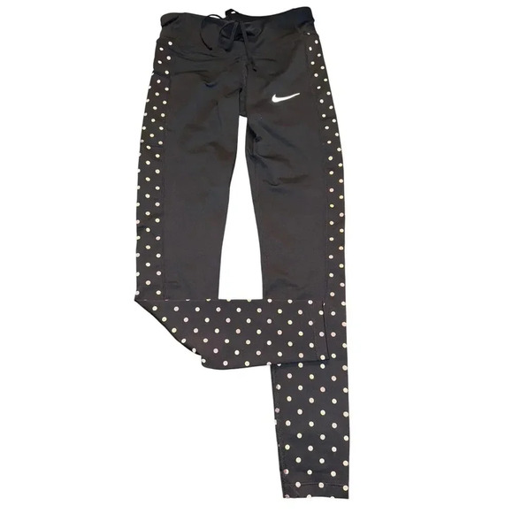 NIKE POWER running tight fit leggings size XS BLACK - NEW - Picture 1 of 5